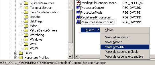 Solución al error muchos eventos con ID 333 en visor de sucesos en Windows Server 2003