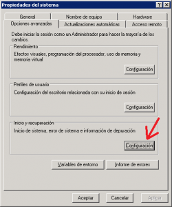 Uso de la memoria RAM y virtual en Windows Server 2003 x86 - PAE