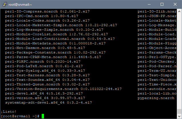 Instalar paquetes necesarios para Zimbra en Linux CentOS