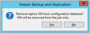 Solución al error Can't delete replica when it is being processed