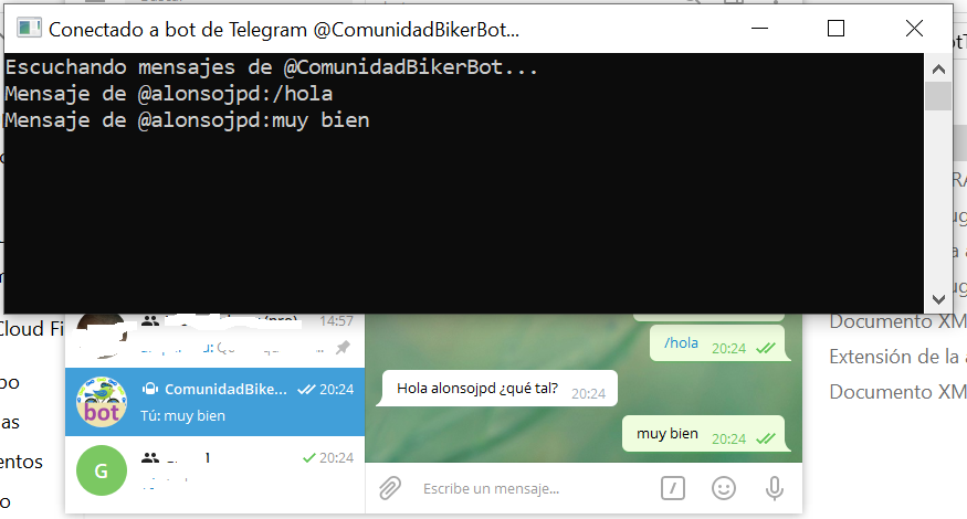 Desarrollar aplicación de escritorio Windows que lea mensajes enviados a Bot de Telegram con C#