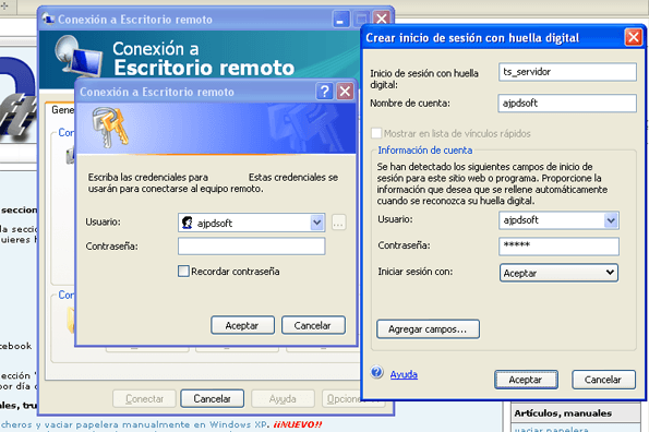 Configurar DigitalPersona para acceso mediante lector de huellas a servidor de Terminal Server