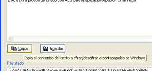 AjpdSoft Cifrar Texto - Copiar al portapapeles de Windows