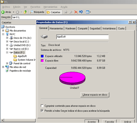 Extender disco duro de datos de una SAN en un equipo con Windows Server 2003  - Extender tamaño unidad de disco en Windows 2003