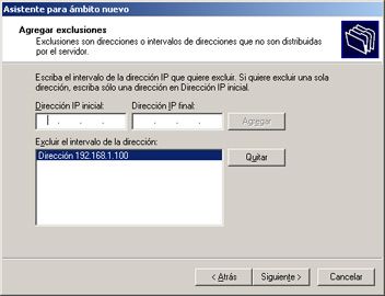 Instalar, activar, configurar el servicio de DHCP en Windows 2000/2003