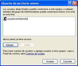 Activar conexión a Escritorio Remoto en Windows XP para control remoto