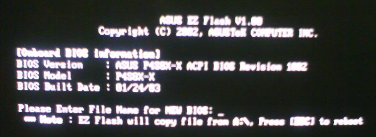 Actualización BIOS placa base Asus - Menú de actualización BIOS EZ Flash
