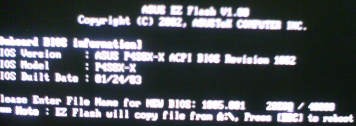 Actualización BIOS placa base Asus - Comprobación fichero BIOS de EZ Flash utility