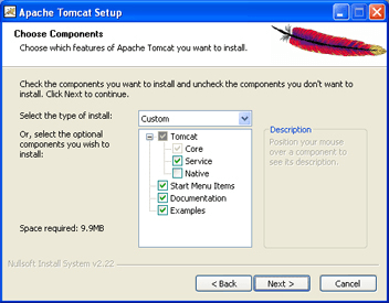 Instalación de Tomcat en Windows mediante asistente