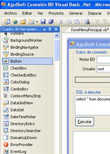 Proyecto Visual Studio .Net para acceso a MySQL mediante ODBC