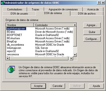 Acceso a Oracle mediante Microsoft Visual Basic, RDO y ODBC