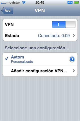 Configurar conexión VPN a red intranet de nuestra empresa desde el iPhone de Apple