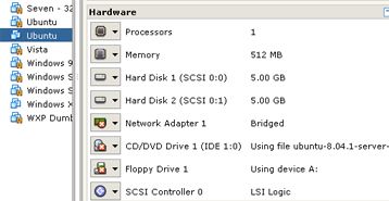 Añadir una unidad de disco (disco duro) a GNU Linux Ubuntu Server - Nuevo disco duro virtual