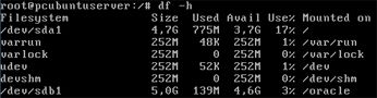 Añadir una unidad de disco (disco duro) a GNU Linux Ubuntu Server - Mostrar particiones actuales