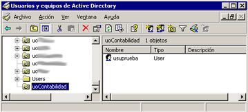 Crear directiva de seguridad Unidad Organizativa en Windows 2000 2003