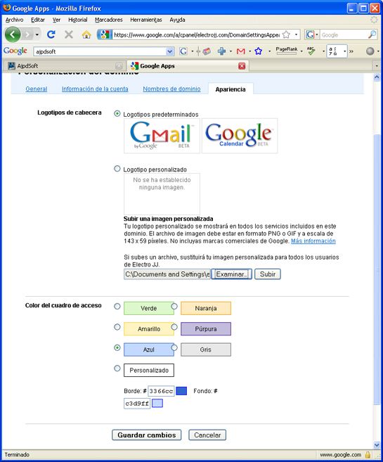 Cuentas de email gratuitas con mi dominio y Google Apps - Crear nueva cuenta de Google Apps