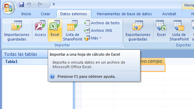 Consultas e informes desde Microsoft Access a Excel - Creación base de datos y vinculación con Excel en Access 2007