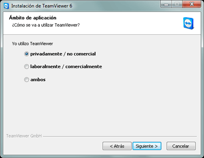 Instalar TeamViewer en un equipo con Microsoft Windows 7 para control remoto a equipo con Linux