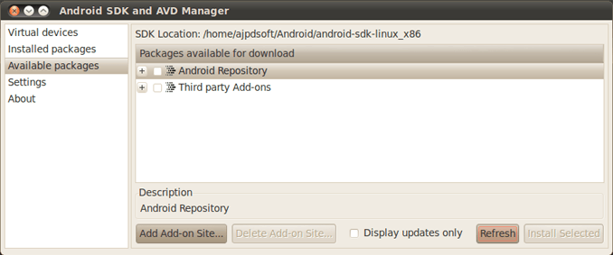 Instalar Android SDK en Linux Ubuntu