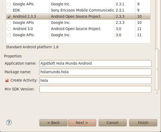 Mi primera aplicación para Android con Eclise y Android SDK