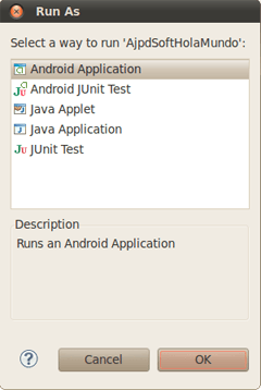 Mi primera aplicación para Android con Eclise y Android SDK