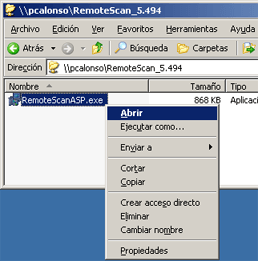 Escanear o digitalizar en entornos Terminal Server de Windows - Instalación de RemoteScan en el equipo servidor con Windows Server 2003 y Terminal Server