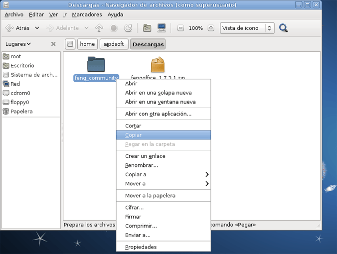 Instalar Feng Office en un equipo con GNU Linux Debian, Apache, PHP y MySQL
