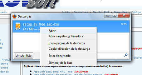 Instalación y testeo de Avast Home en Microsoft Windows 7