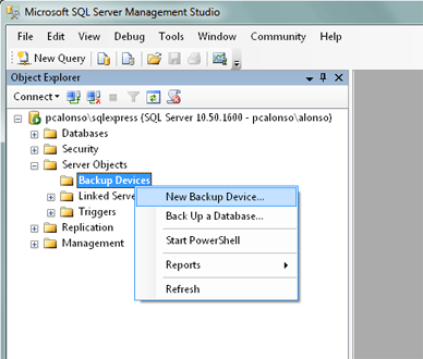Configurar y programar copias de seguridad de Microsoft SQL Server 2008 R2