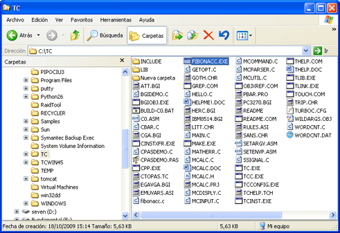 AjpdSoft Compilación con Borland Turbo C en Microsoft Windows