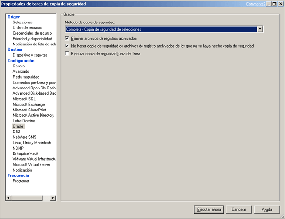 Crear nueva tarea de copia de seguridad para el nuevo agente añadido en Symantec Backup Exec