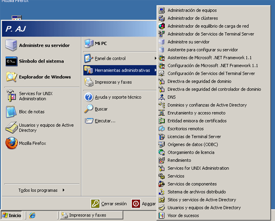 Consultar el visor de sucesos para analizar el uso de las impresoras en Windows Server 2003