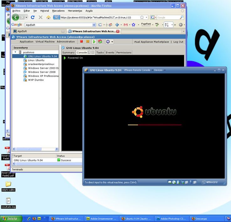 Instalar GNU Linux Ubuntu 9.40 Beta virtualizado con VMware Server 2.0 - Crear máquina virtual en VMware Server 2.0