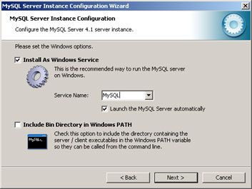 Cómo instalar MySQL Server 4.1 en Windows XP