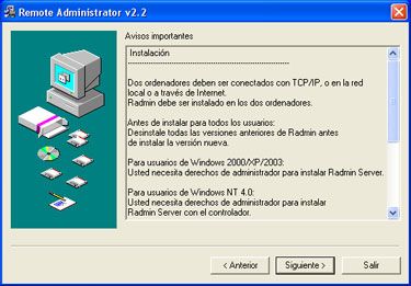 Instalar Remote Administrator en Windows XP 64 Bit