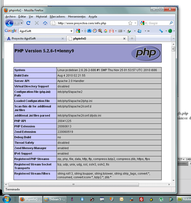 AjpdSoft Instalar PHP 5 en GNU Linux Debian