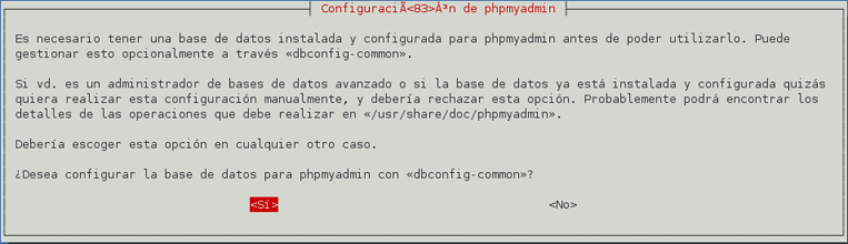 Instalar phpMyAdmin en Linux Debian para administrar MySQL Server vía web