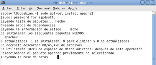 AjpdSoft Instalar Apache y PHP, montar el servidor web en GNU Linux Debian