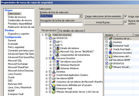 Instalar Symantec Backup Exec 12.5 for Windows Servers en Windows Server 2003 - Añadir nueva tarea de copia de seguridad en Symantec Backup Exec