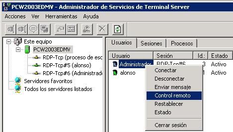 Instalar servicios de Terminal Server en Windows Server 2003