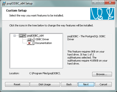 Instalar driver ODBC de PostgreSQL en Microsoft Windows 7