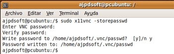 Instalar VNC Server en GNU Linux Ubuntu 9.04, control remoto de Windows a GNU Linux
