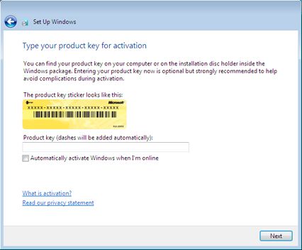 Instalar Microsoft Windows 7 Ultimate Beta 1 - Clave de producto