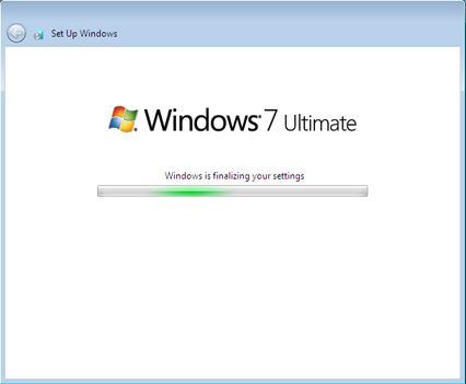 Instalar Microsoft Windows 7 Ultimate Beta 1 - Inicio del sistema