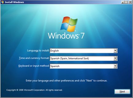 Instalar Microsoft Windows 7 Ultimate Beta 1 - Idioma