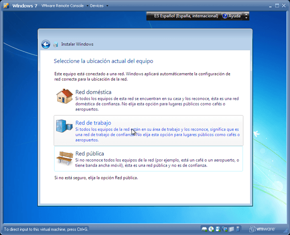 AjpdSoft Instalación de Microsoft Windows 7 Ultimate virtualizado en VMware Server 2.0.1 - Instalar Windows 7 Ultimate