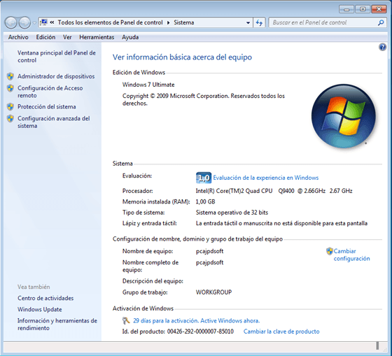 Instalación de Microsoft Windows 7 Ultimate virtualizado en VMware Server 2.0.1 - Algunas novedades y mejoras de Windows 7