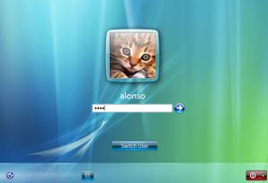 Ventana de bienvenida usuario - Windows Vista Beta 2