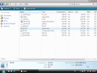 Ventana de exploración de archivos - Windows Vista Beta 2