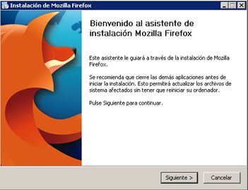 Instalamos un navegador de Internet (Mozilla Firefox)